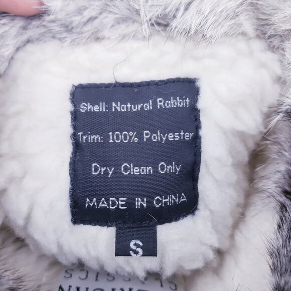 Genuine Rabbit Fur Gloves Mittens Long Mittens Men's Size Small Sherpa Lined - Picture 6 of 9